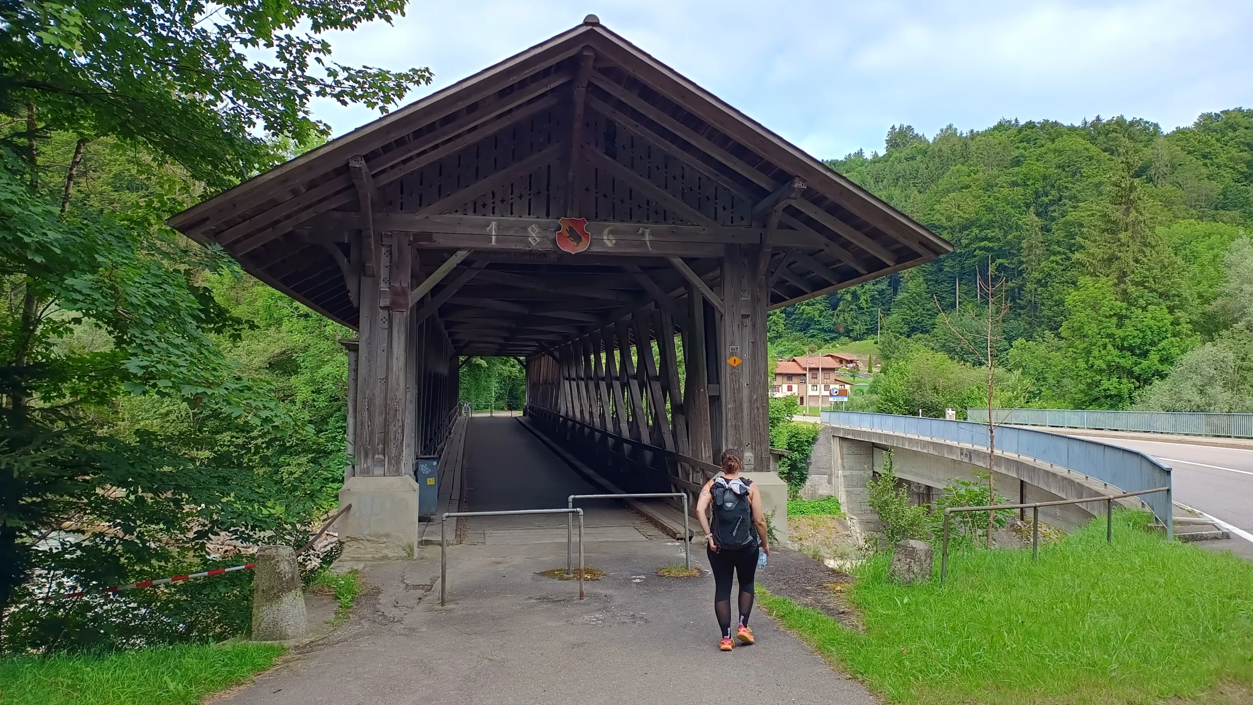 Die Sodbachbrücke an der Grenze vom Kanton Bern und Freiburg