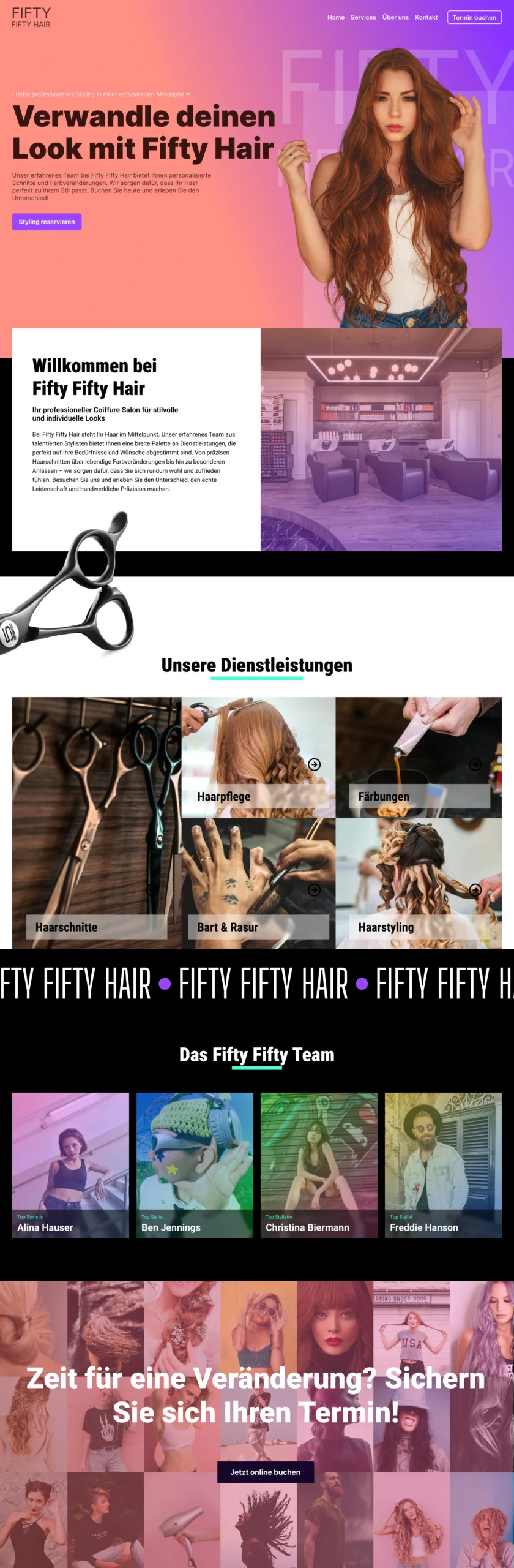 Coiffeur Website Design