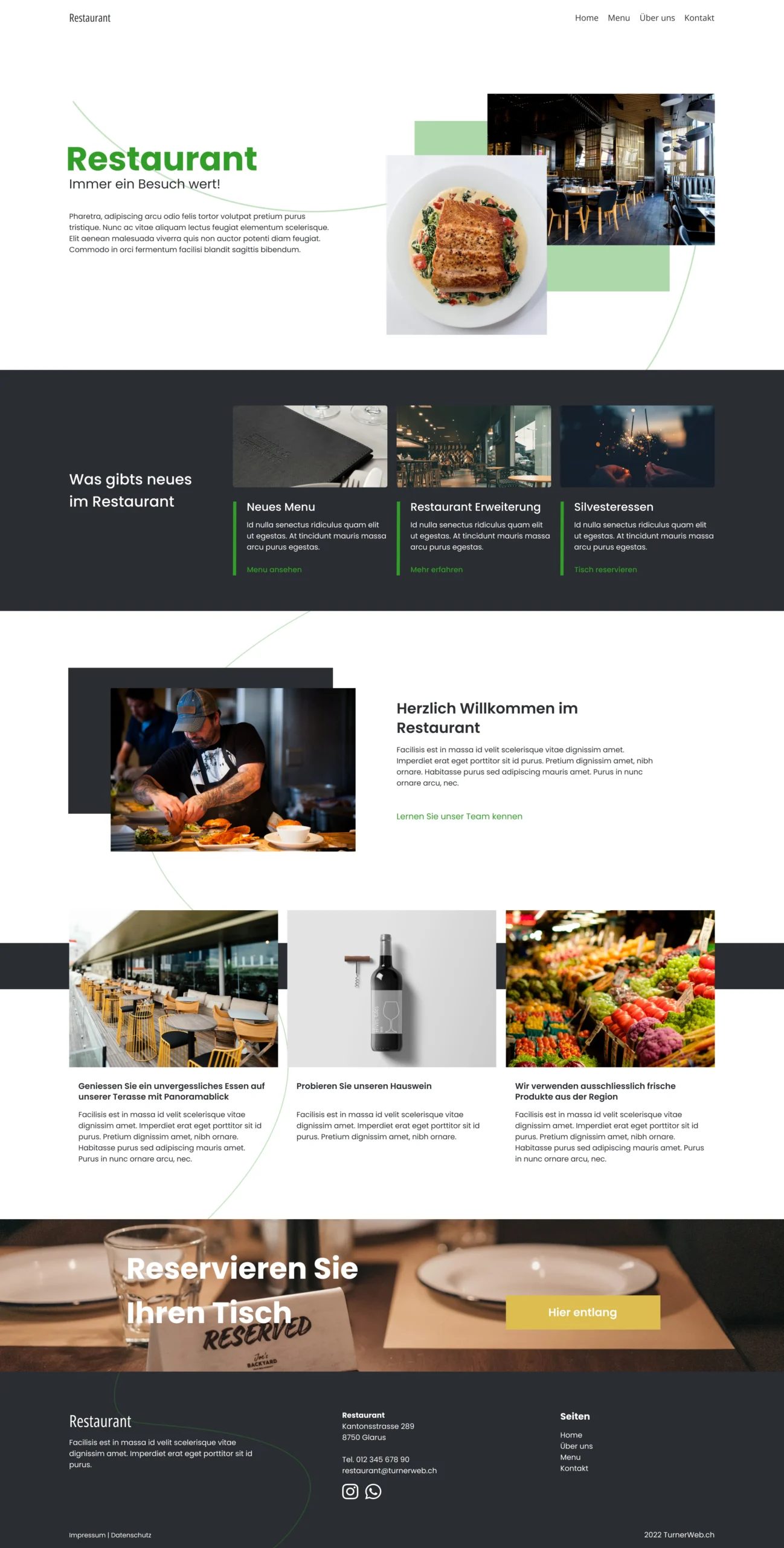 Restaurant Website Design
